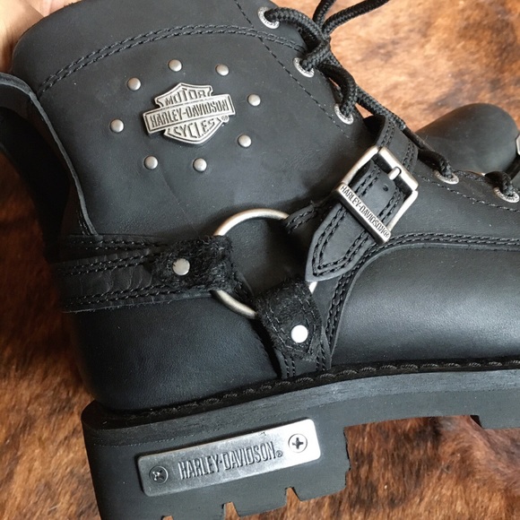 Harley Davidson motorcycle boots - Picture 3 of 4